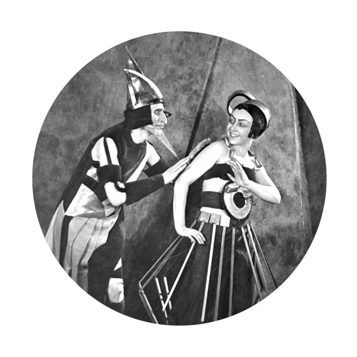  Be still the heart. Alexandra Exter’s (1882–1949)   costume   and set design for AELITA. If I can’t live in a remote hut in SPOOR, surrounded by deer, stoats, boars, and magpies with an eye for all things shiny,   perhaps constructivist Mars  , for 