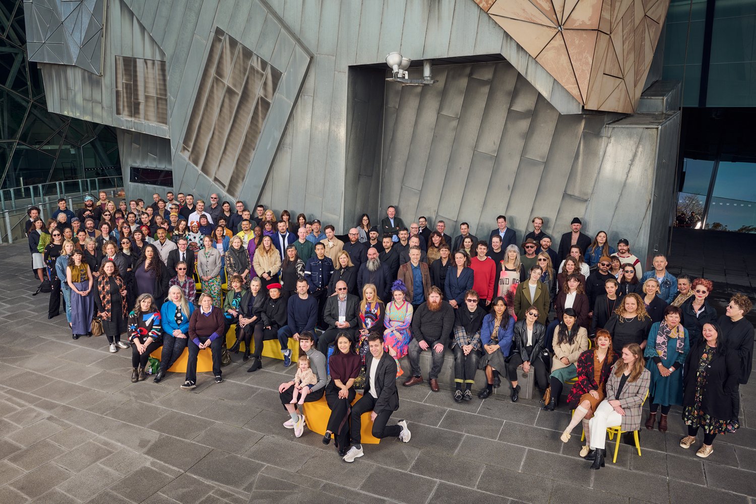  Official image courtesy NGV:  Melbourne Now 2023  artists and designers at the announcement event on the 18th October.  Melbourne Now 2023  will open on the 24th March, 2023 at The Ian Potter Centre: NGV Australia. Photo: Eugene Hyland 