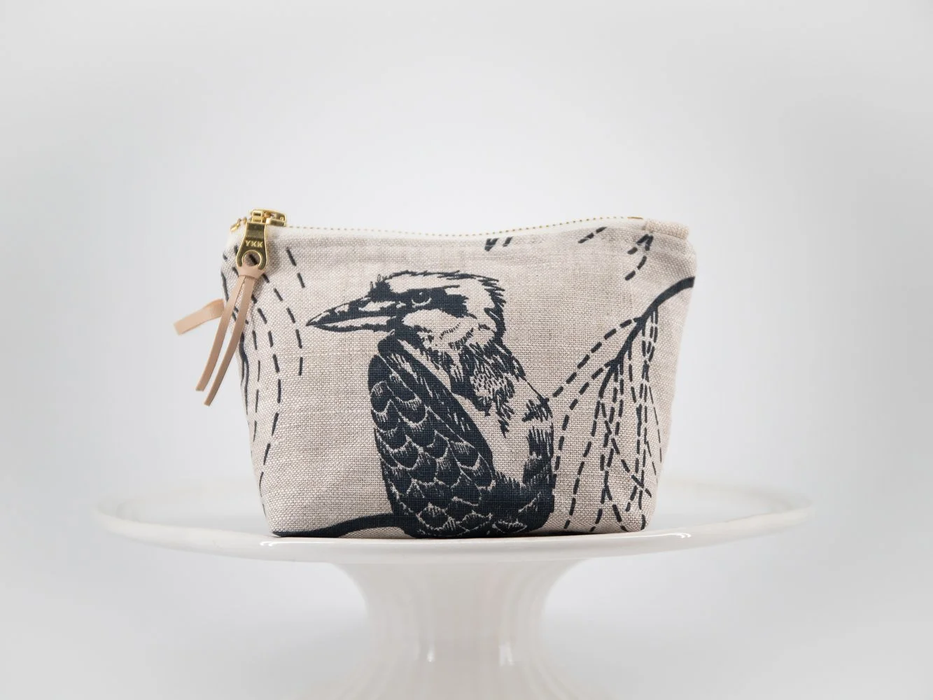small zipper pouch kookaburra