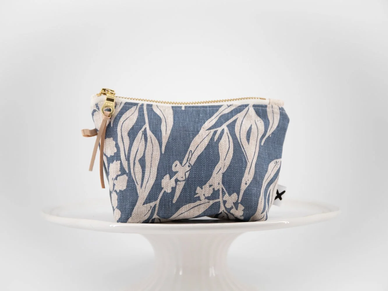 small zipper pouch wattle  blue