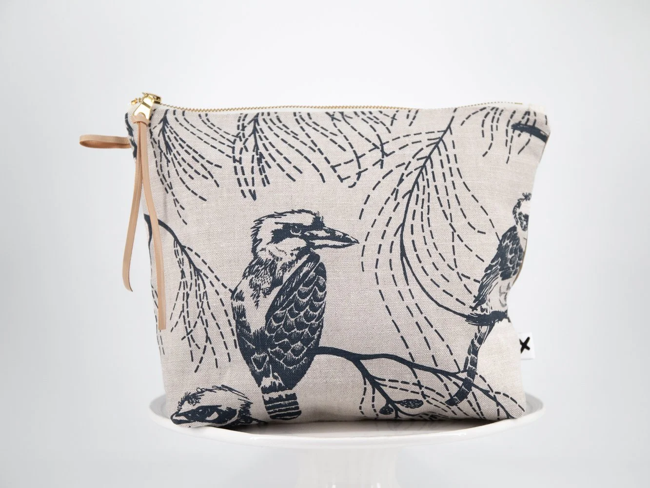 large zipper pouch kookaburra