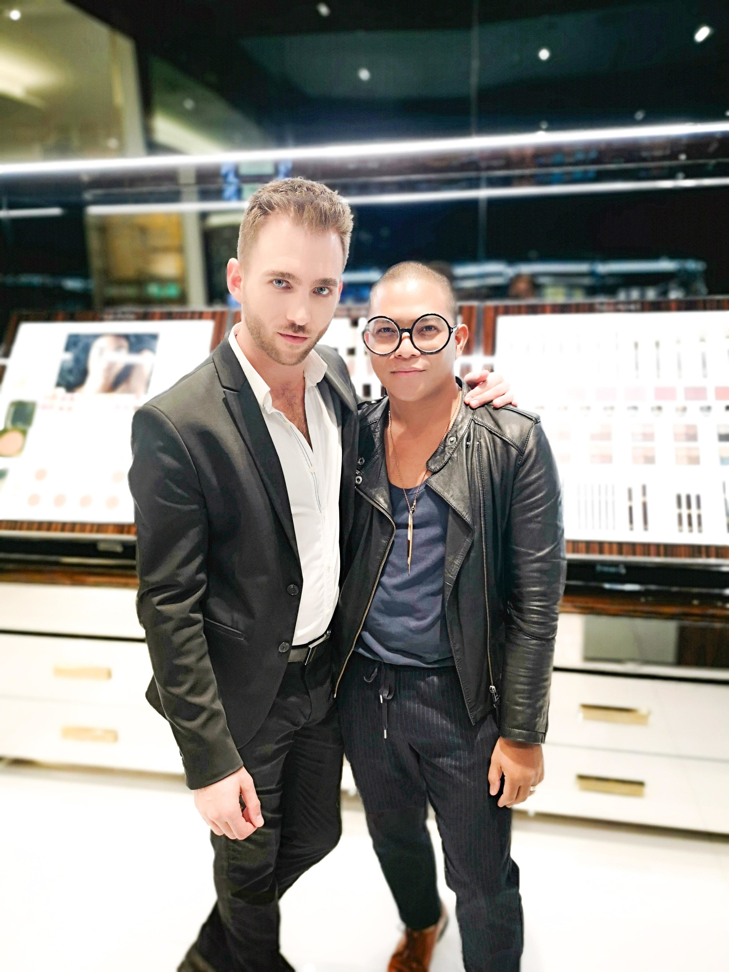 Domingo with TOM FORD make up artist.jpg