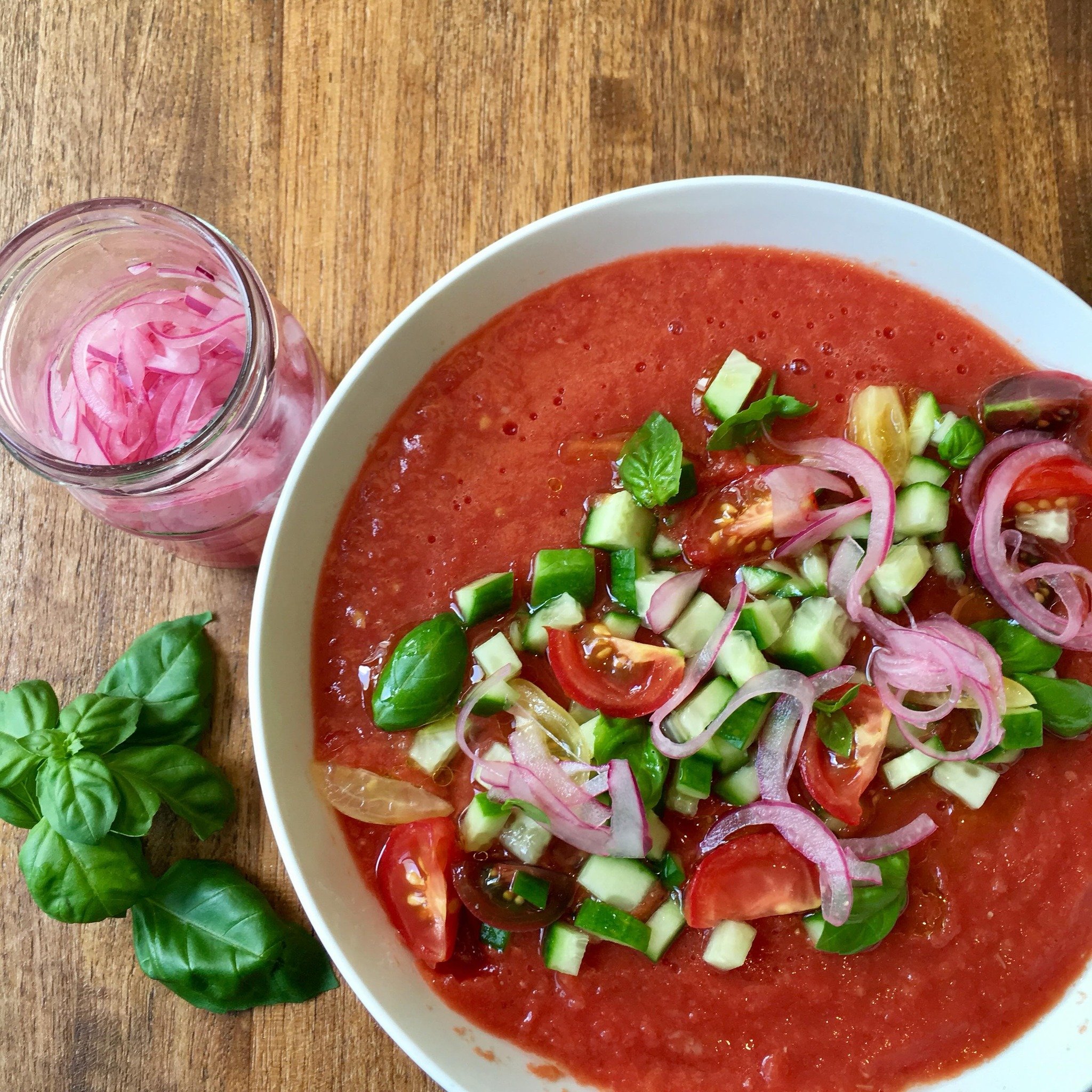 We&rsquo;re heading into summer and one of my favorite ways to enjoy the bounty of summer is by making fresh gazpacho! 🍅🥒🧅🧄

We can&rsquo;t get enough of the fresh, vibrant and special flavor that vine-ripened, organic 🍅🍅🍅 provide in this refr