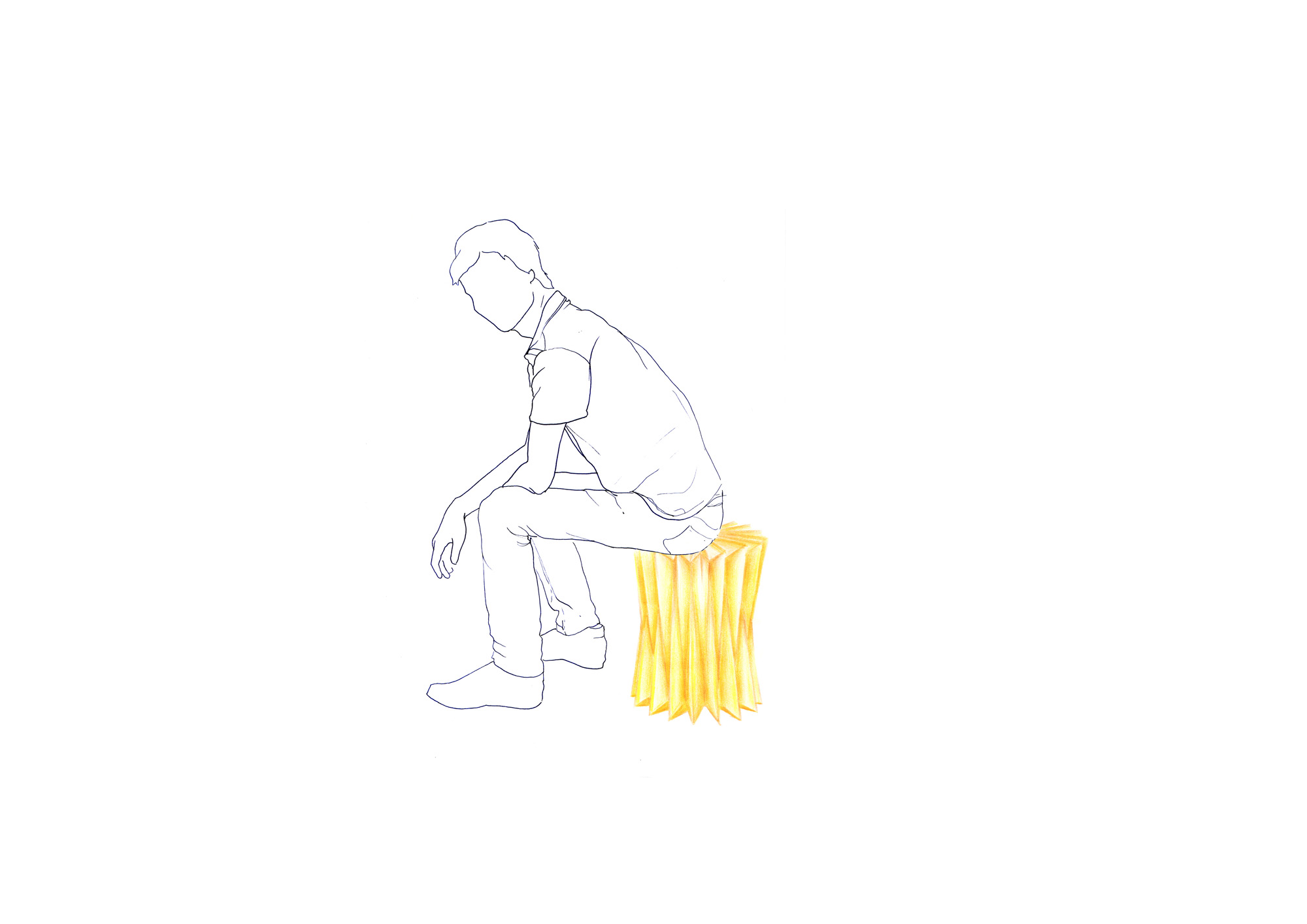 LOG is a small high density foam object that is both stool, headrest, footrest.