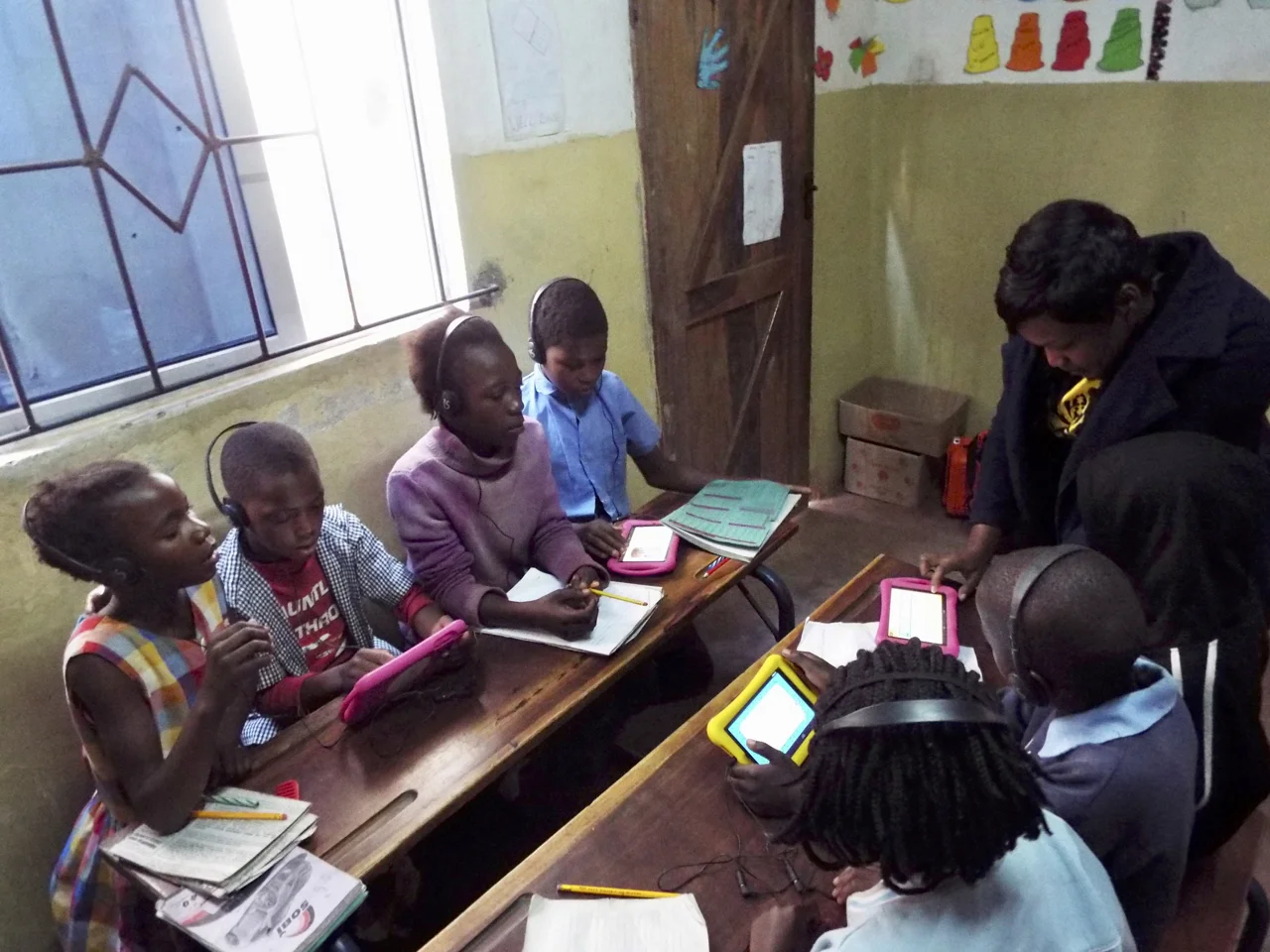 iSchool tablets used for lessons