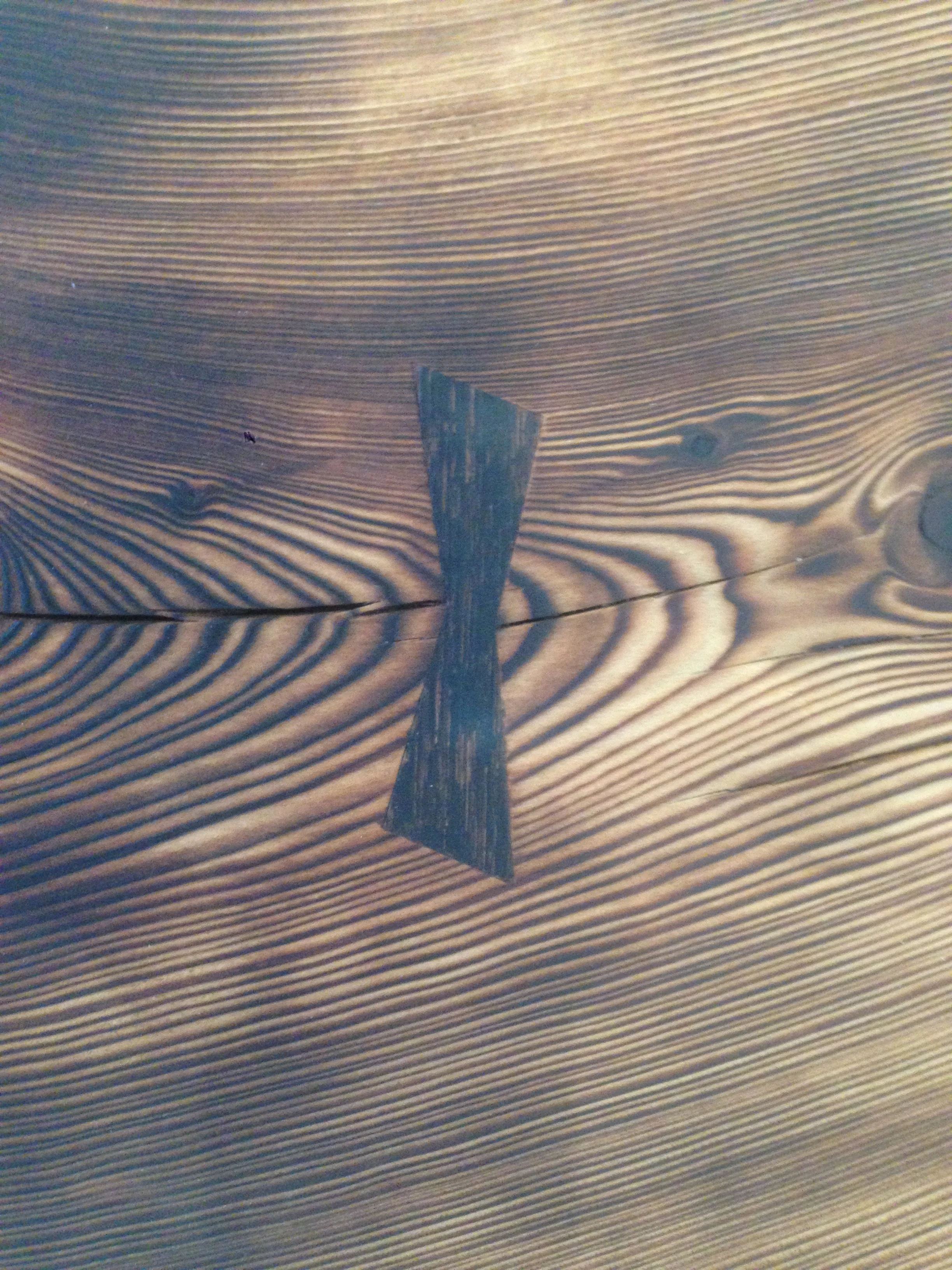 Cruckster Bench Butterfly detail