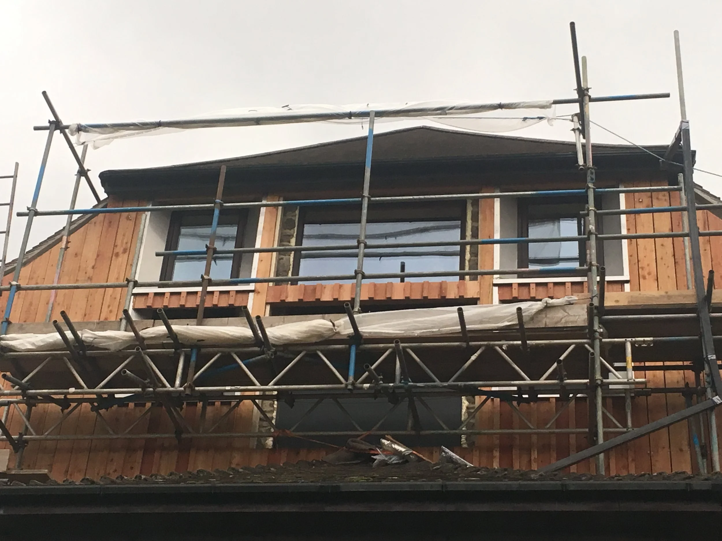 Rain screen cladding on Dartmoor