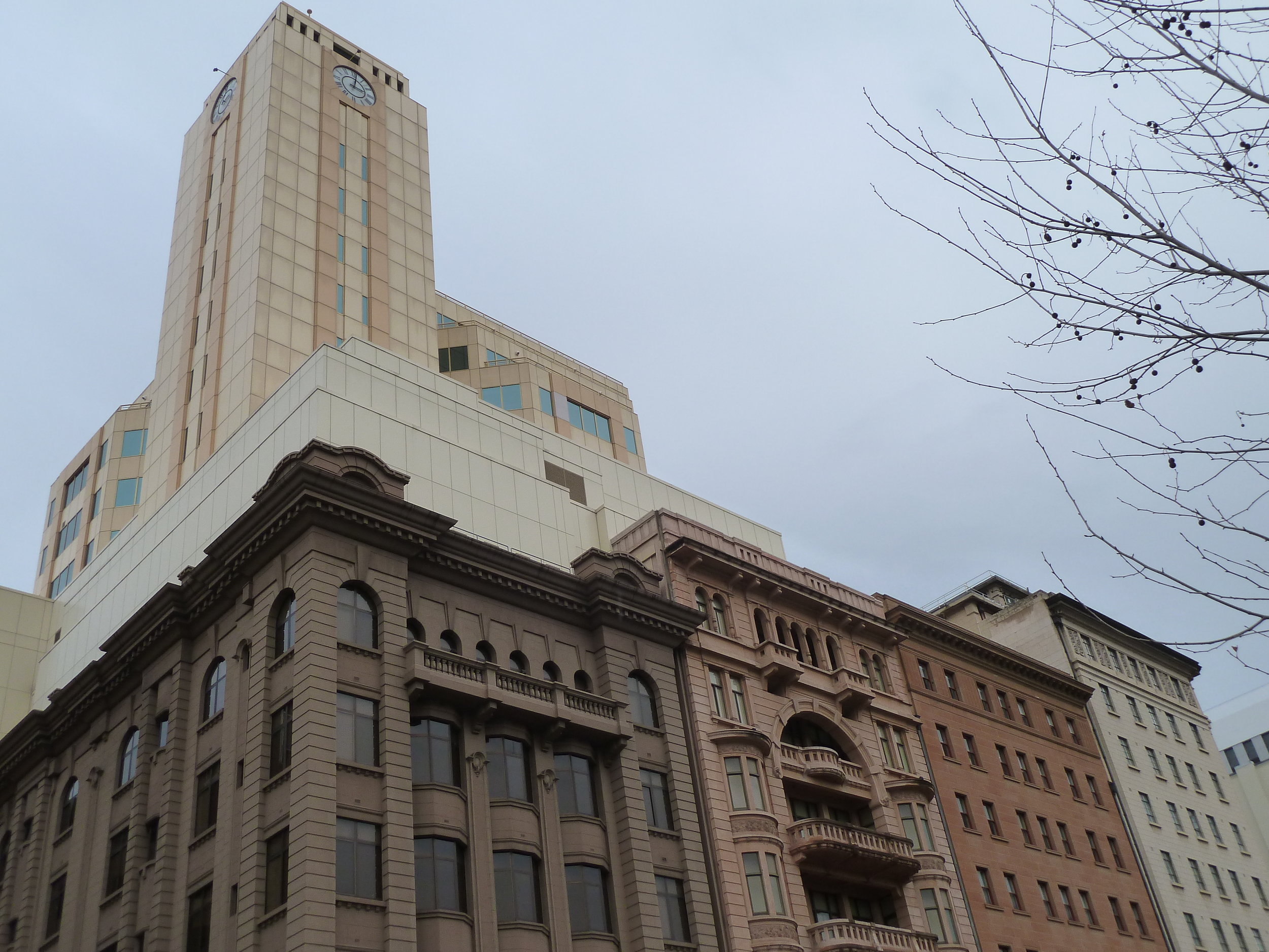 North Terrace façades with not-so-nice behind