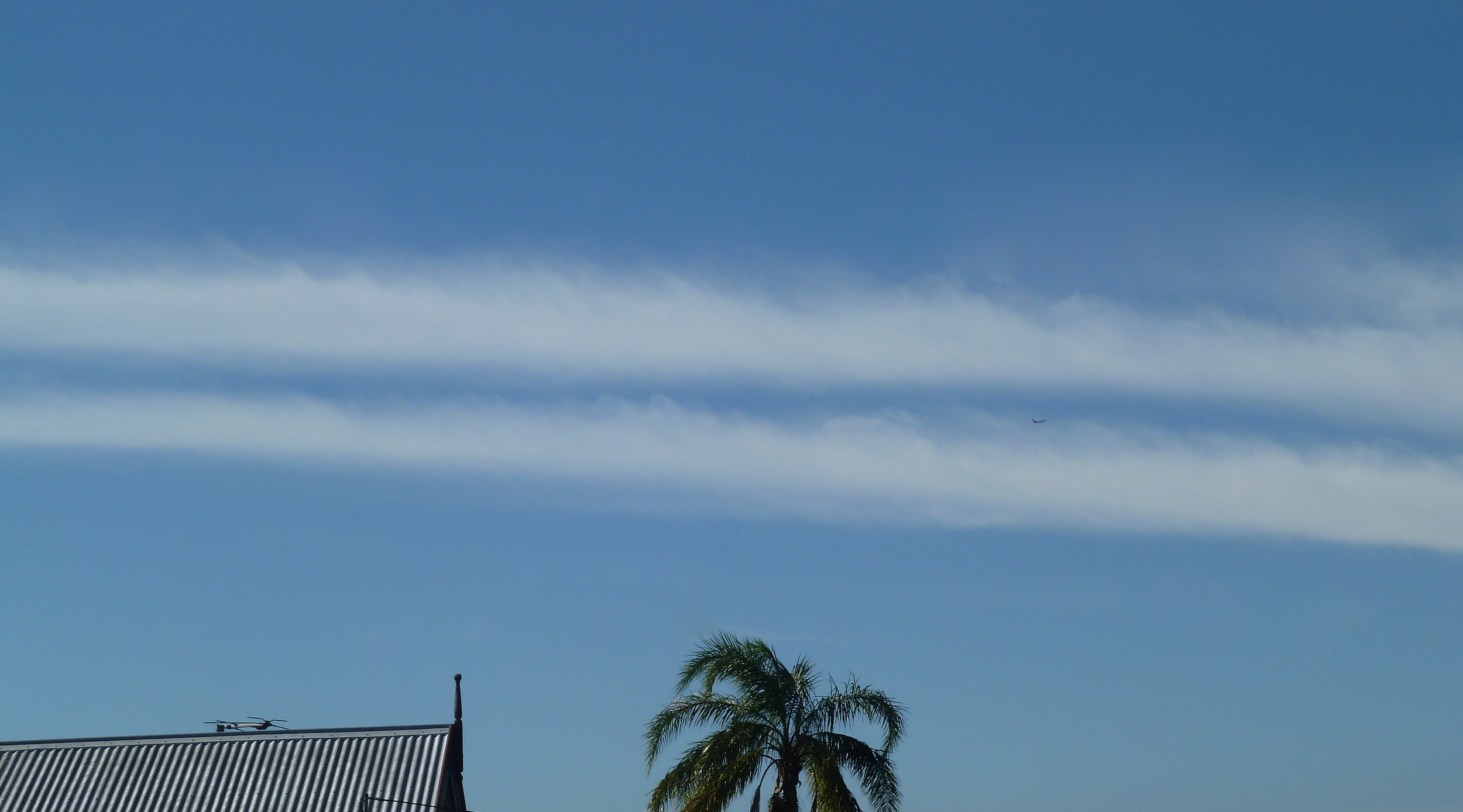 These are not roll clouds and they are over East Brisbane