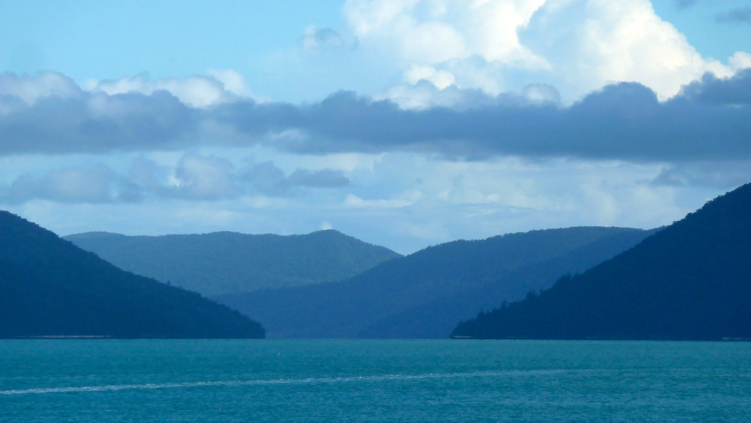 Loving the blues on the way back to Hamilton Island