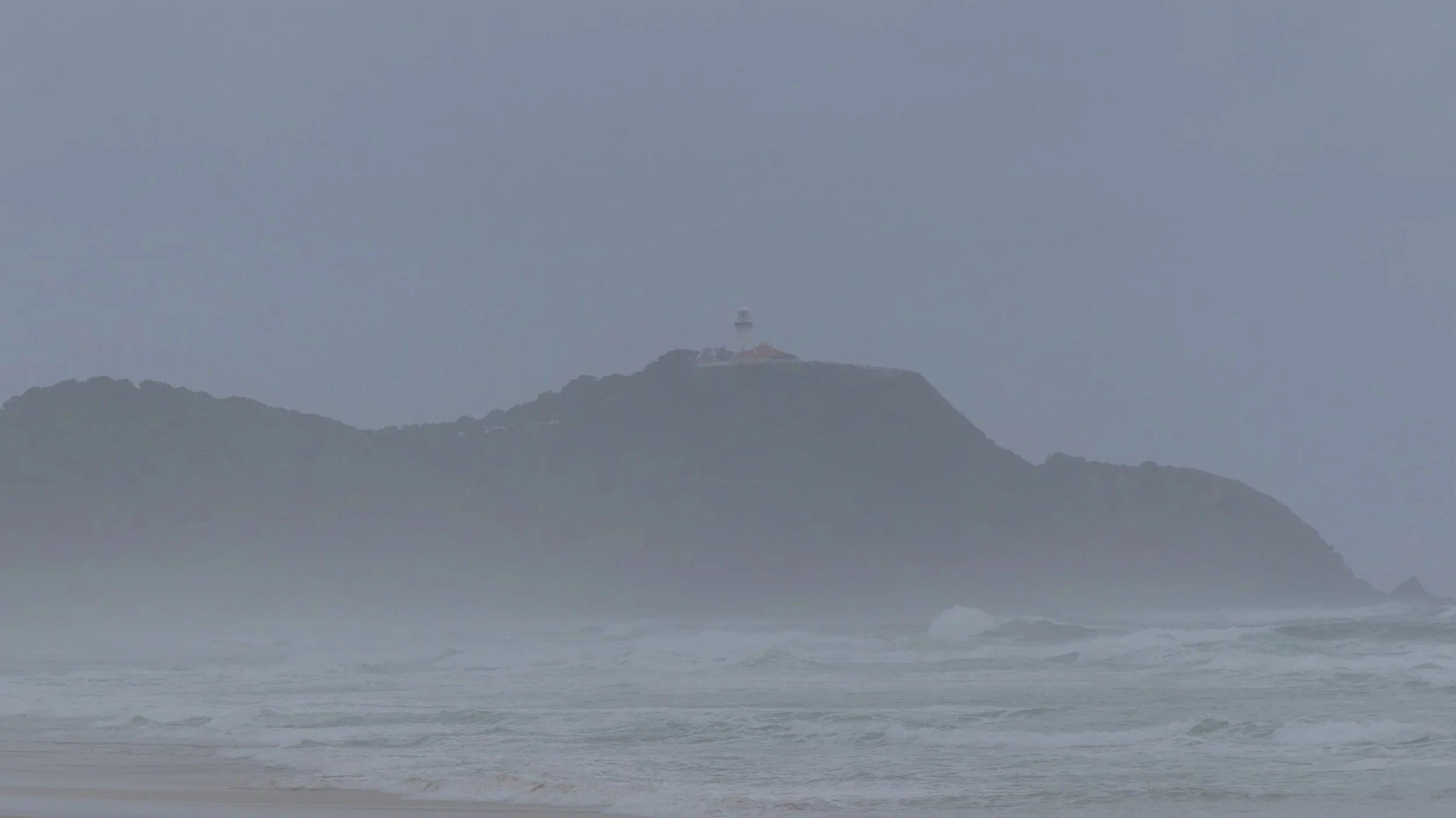 Cape Byron through mizzle
