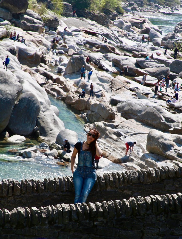 Pamela Pintus at Valle Maggia in Ticino, Switzerland