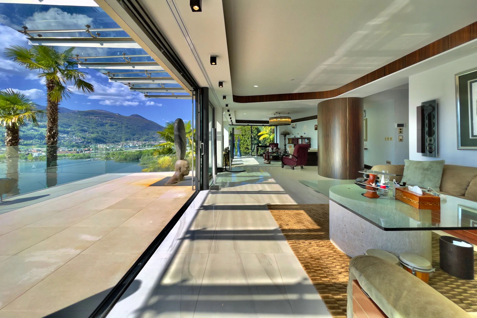 Lusso, sole e vista lago mozzafiato - Sul Lago di Lugano, moderna e mediterranea con piscina e bosco privato