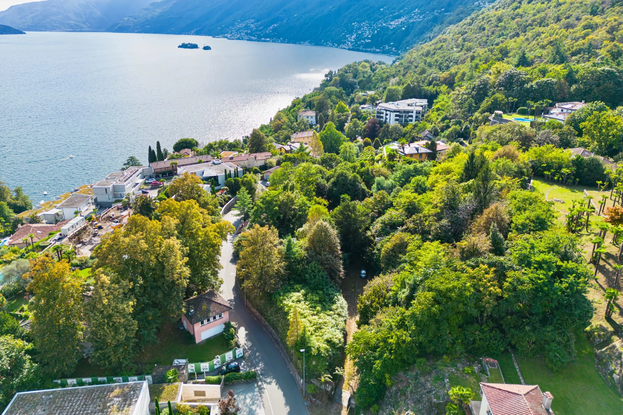 A magical place on Monte Verità in Ascona - Buildable plot in a hillside location, with woodland area &amp; views of Lake Maggiore