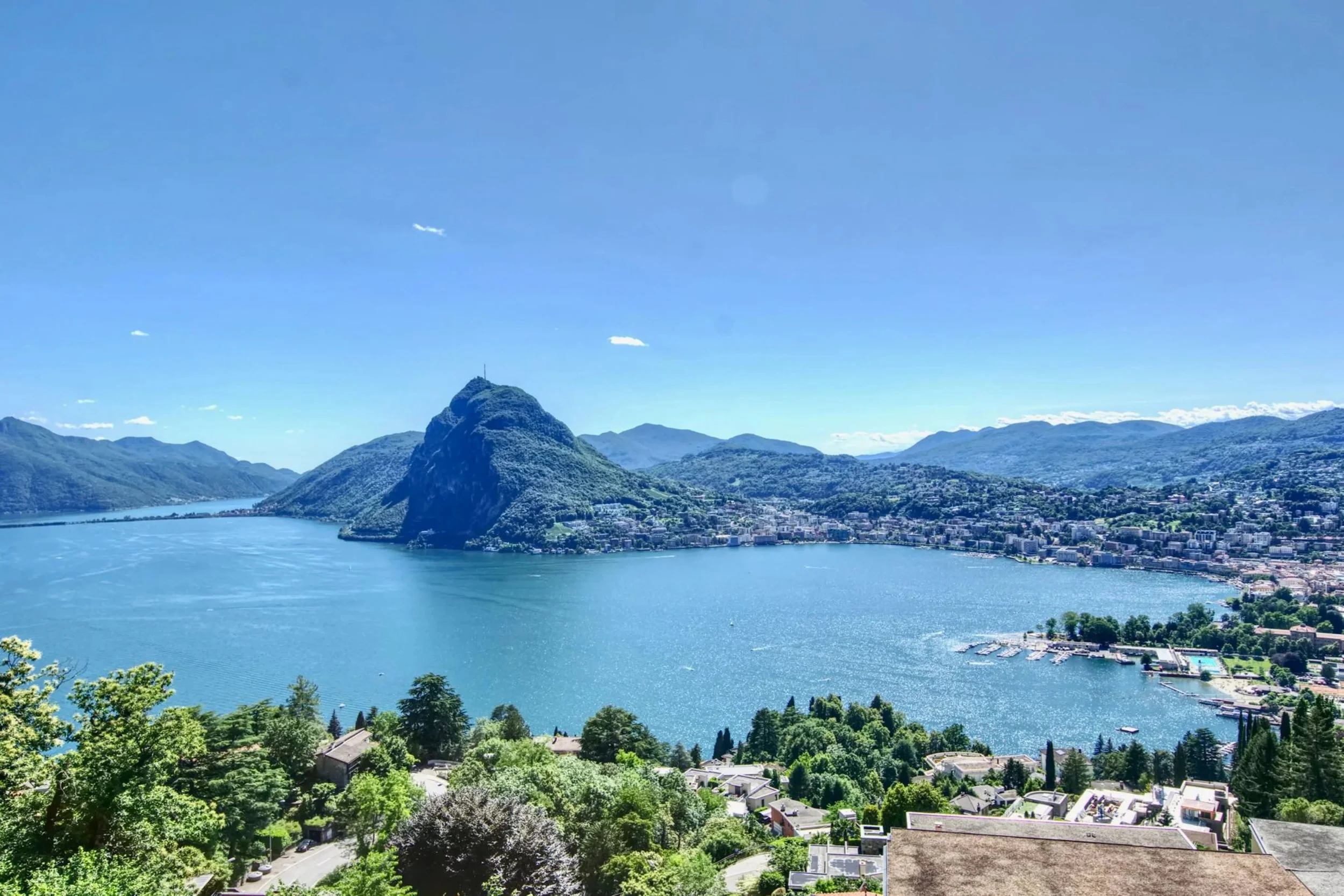 Contemporary living above the rooftops of Lugano - A unique penthouse in Aldesago full of style, light, comfort &amp; panoramic views