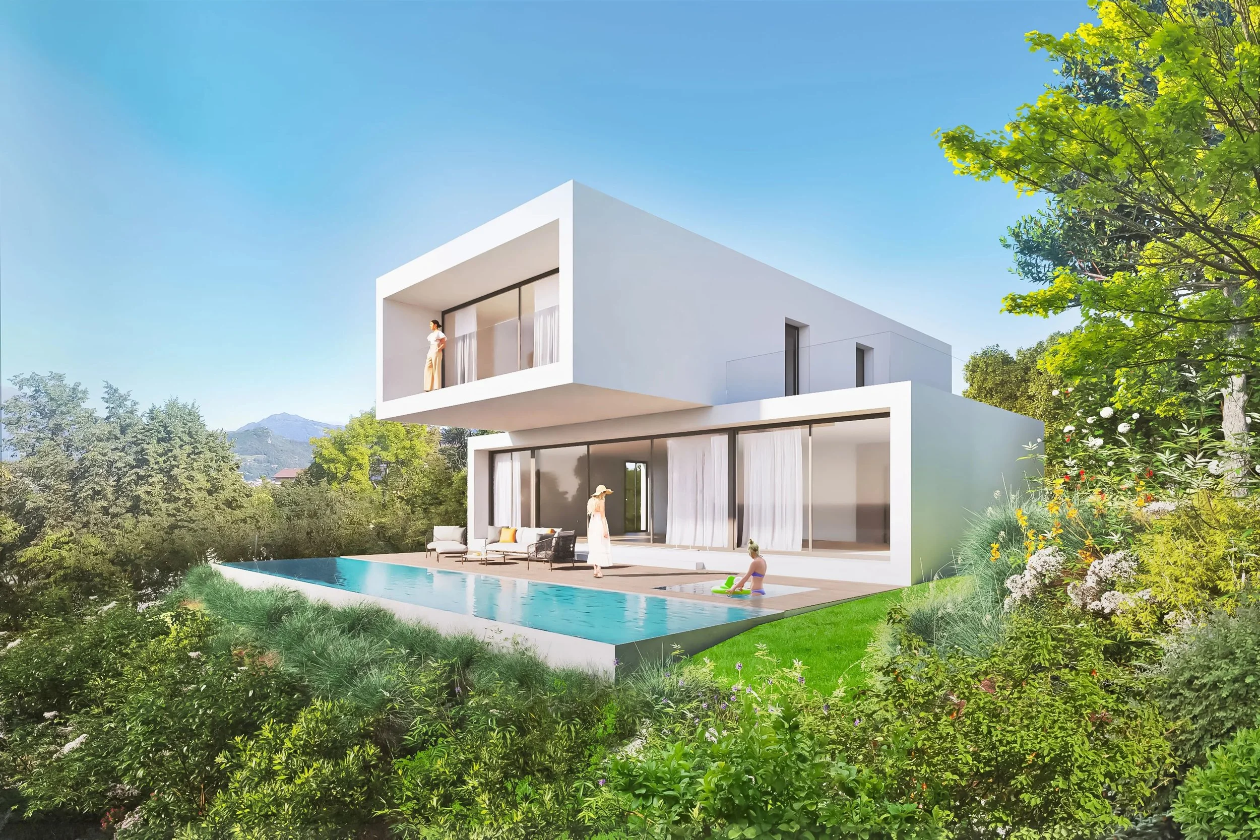 Raum für Ihre Vision - Bauland mit genehmigtem Projekt für eine moderne Villa mit schöner Sicht