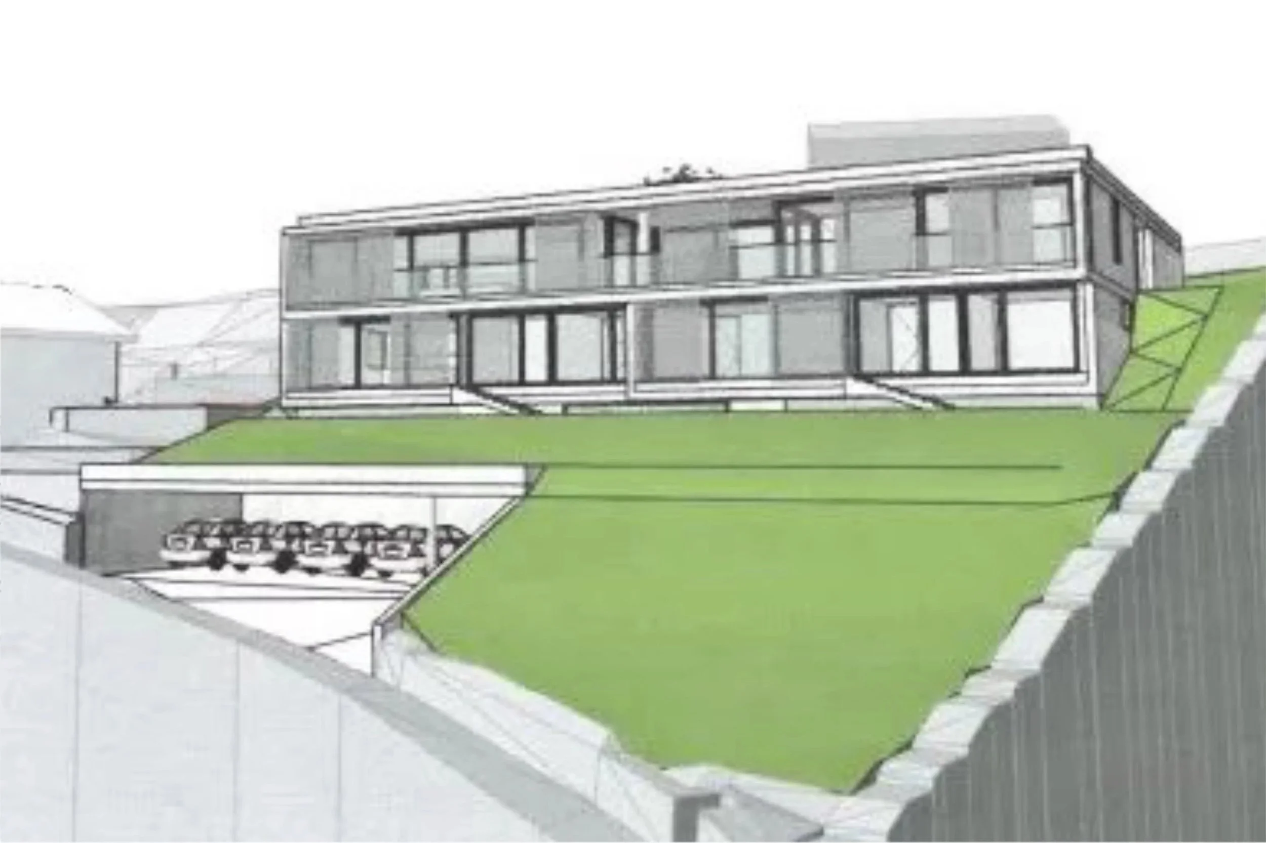 VARIAZIONE DI PREZZO - Attrattivo terreno edificabile con vista sul lago a Lugano-Neggio - Appezzamento edificabile di 1'137 m² con progetto approvato e vista panoramica sul Lago di Lugano