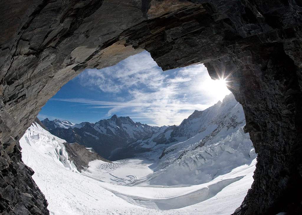 Heading towards the Mittellegi hut on the Eiger