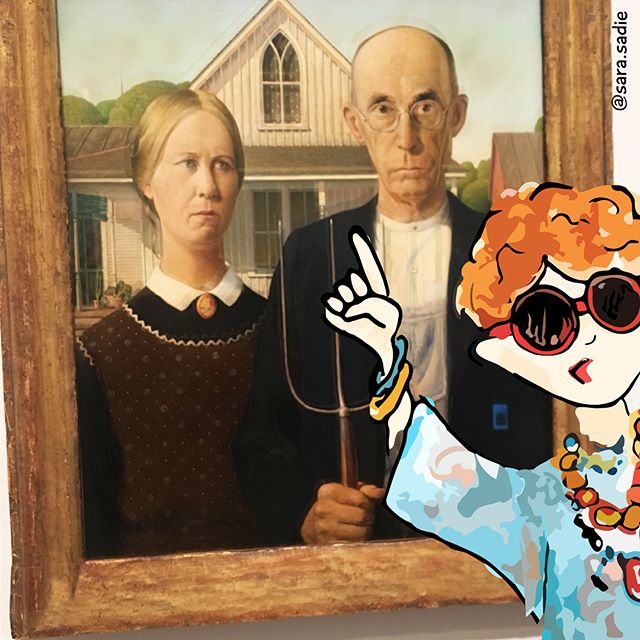 We&rsquo;re here at the Whitney, and right behind my arm, was last year&rsquo;s inspiration to visit a farm! (Swipe left!) @whitneymuseum