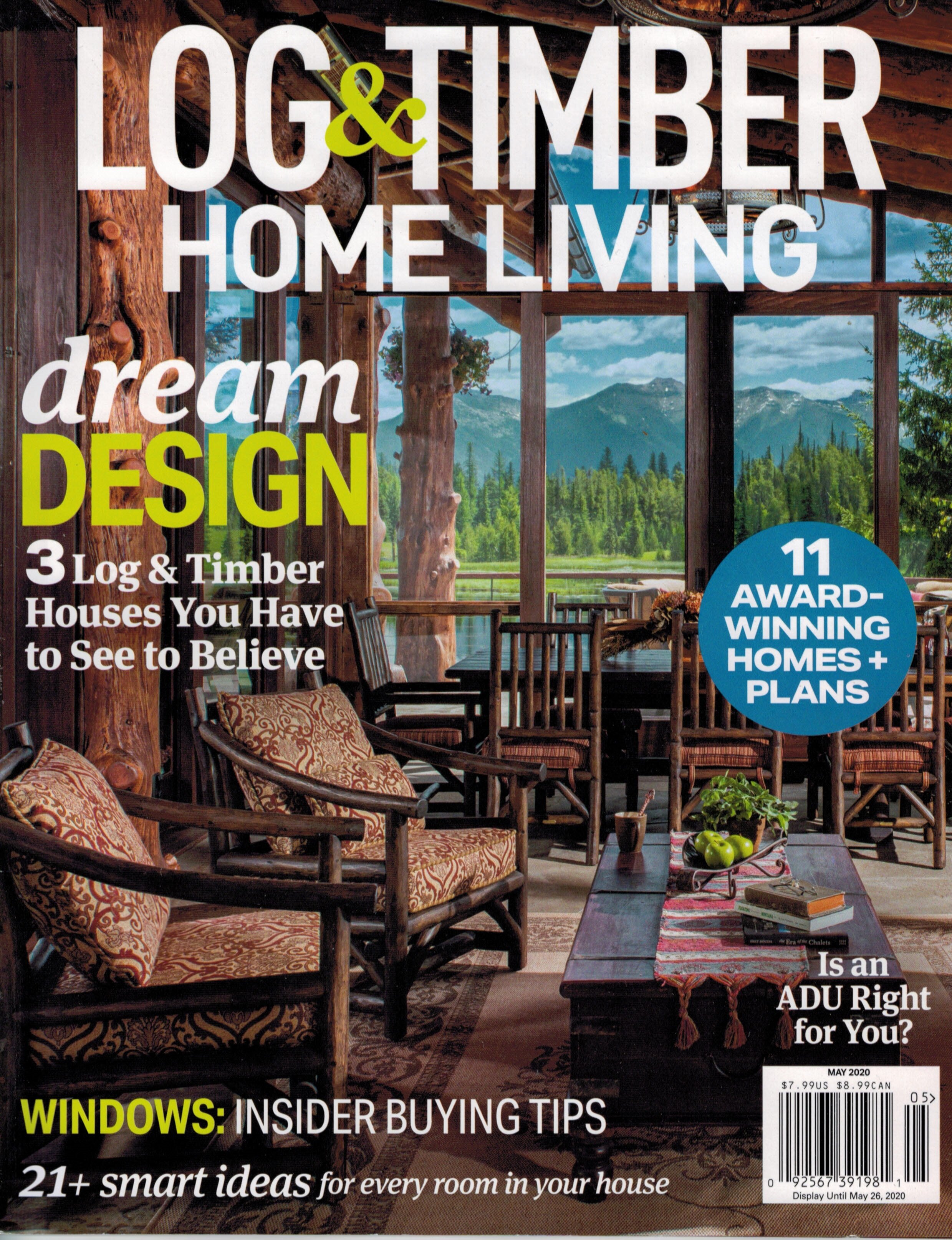 Log &amp; Timber Home Living May 2020