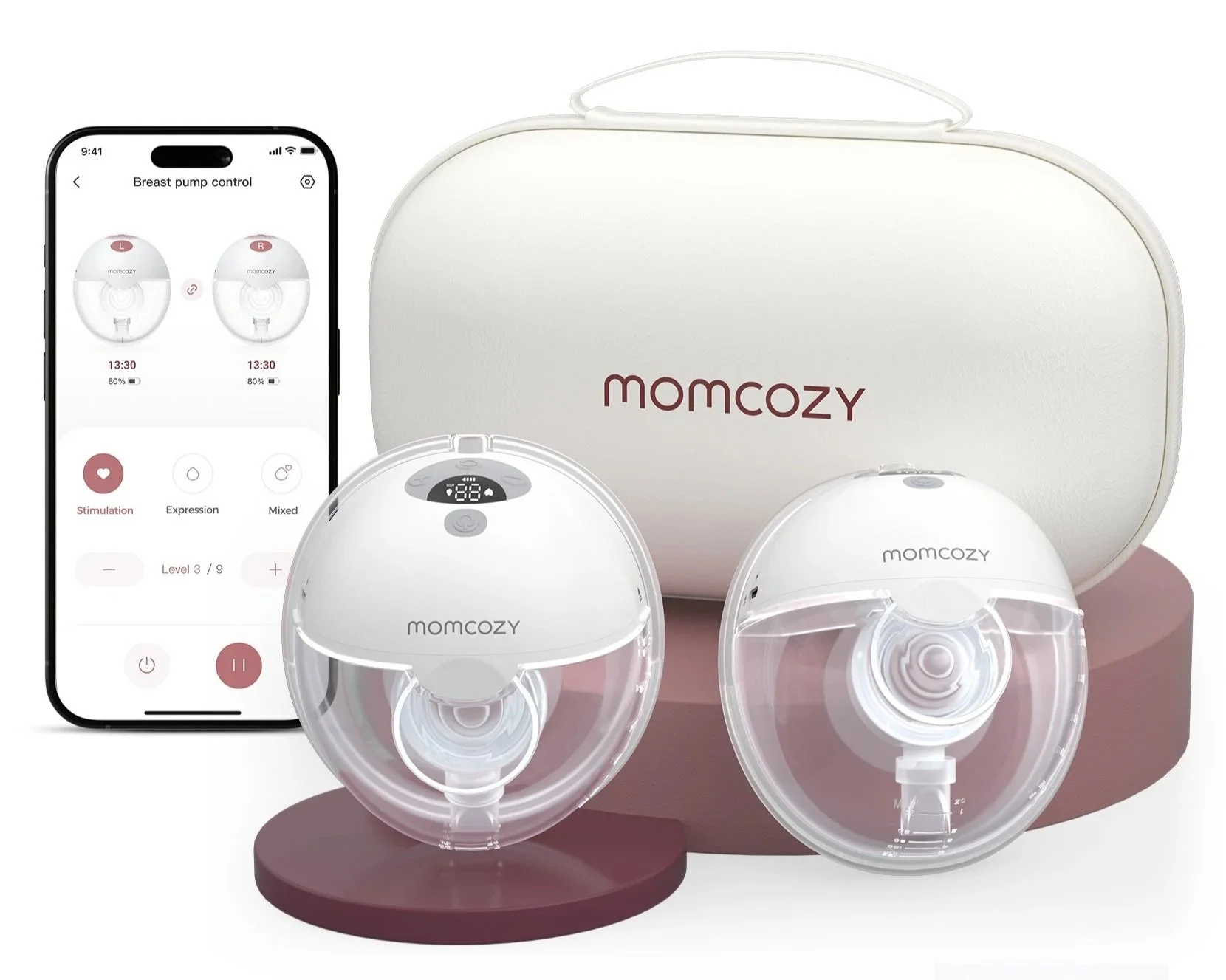 Mom Cozy M5 Smart Wearable Breast Pump with App Control