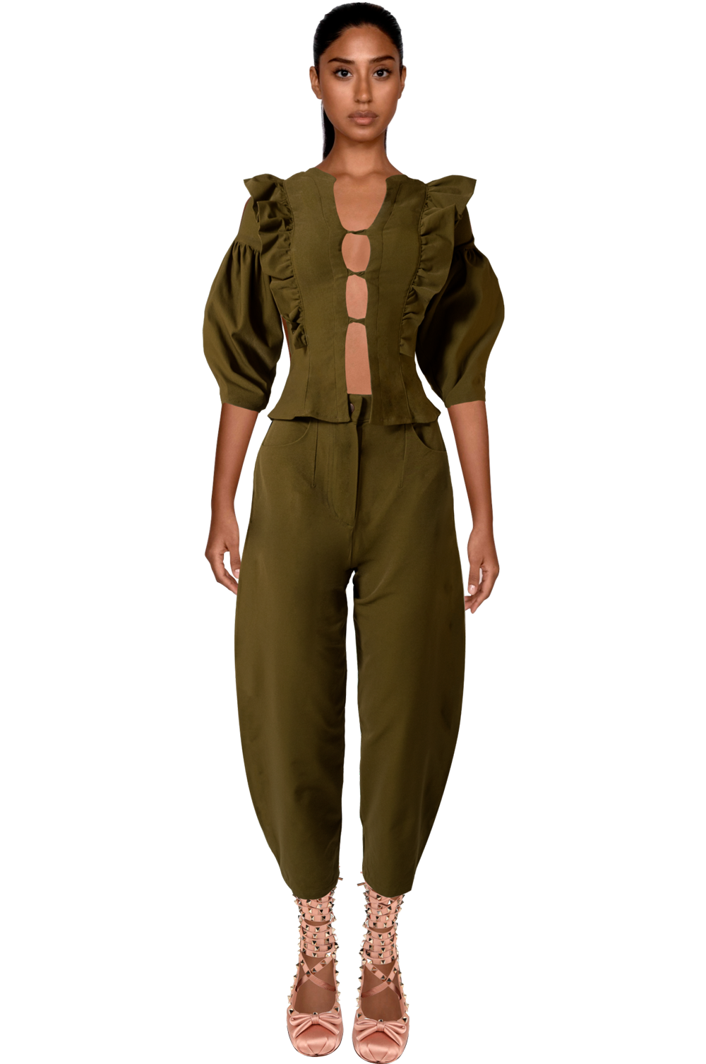 Lana Top- Army