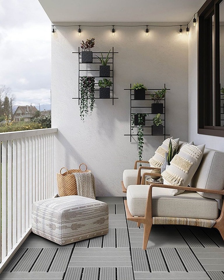 Who knew @wallpops had outdoor floor tiles? These tiles click together and are weather resistant for the perfect balcony or ground surface.
.
.
.
#wallpops #floortiles #garden #inspiration #outdoors #homedecor #decor #homereno #oakvillepaint #oakvill