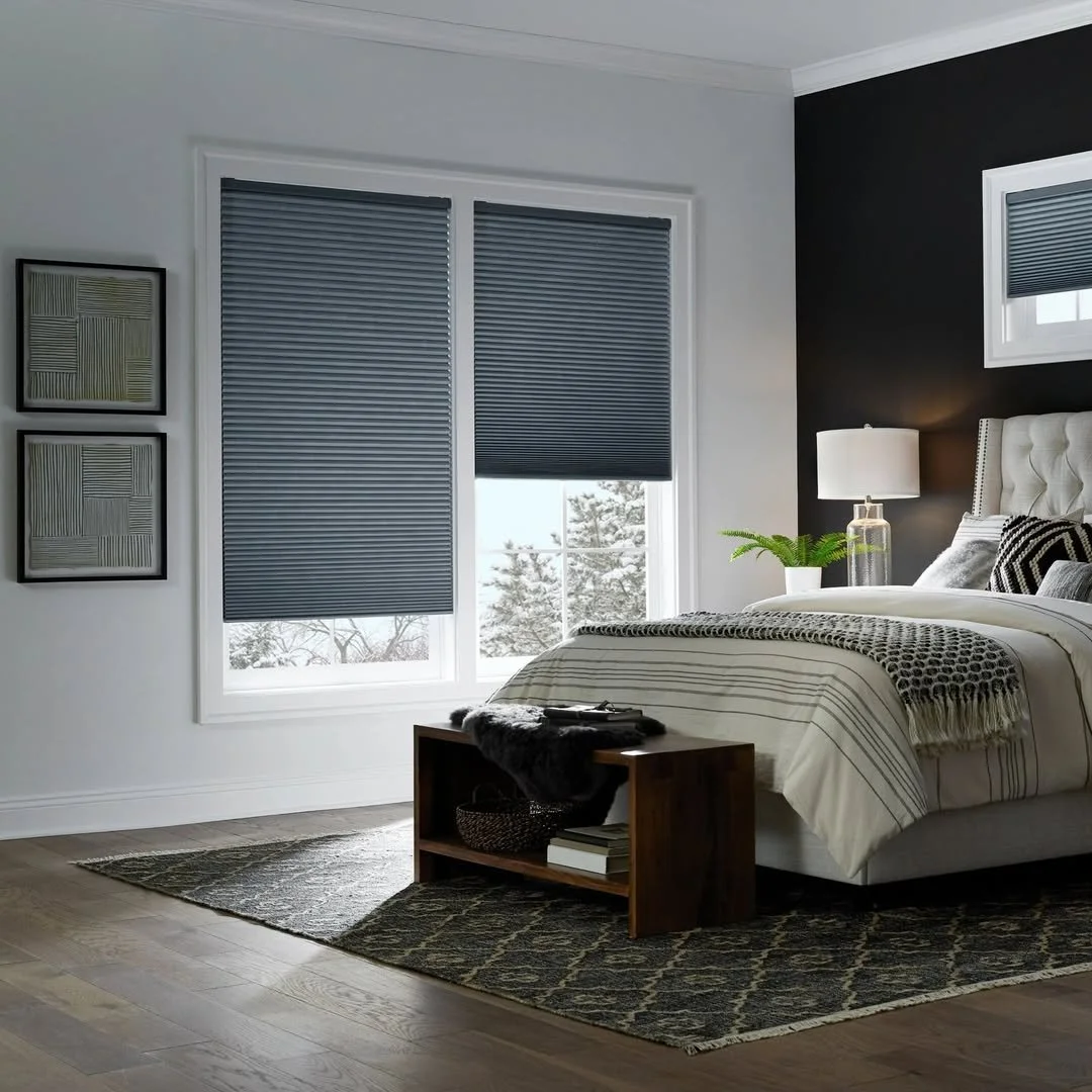 Keep your home warm all season long with the insulating qualities of motorized Honeycomb Shades by @altawindowfashions. Honeycomb Shades come in multiple cell styles and a wide range of fabrics, textures, and light control options. 

Contact us at Oa