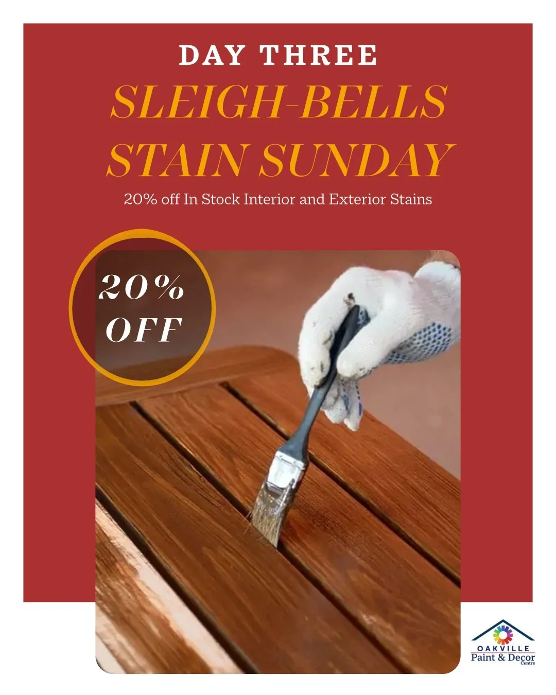 Welcome to Day 3 of the 12 Days of Christmas at Oakville Paint &amp; Decor Centre.  Today's special is for those garden boxes you have been wanting to stain for next spring. Maybe you have decided on a new deck colour for the summer. Or have you been