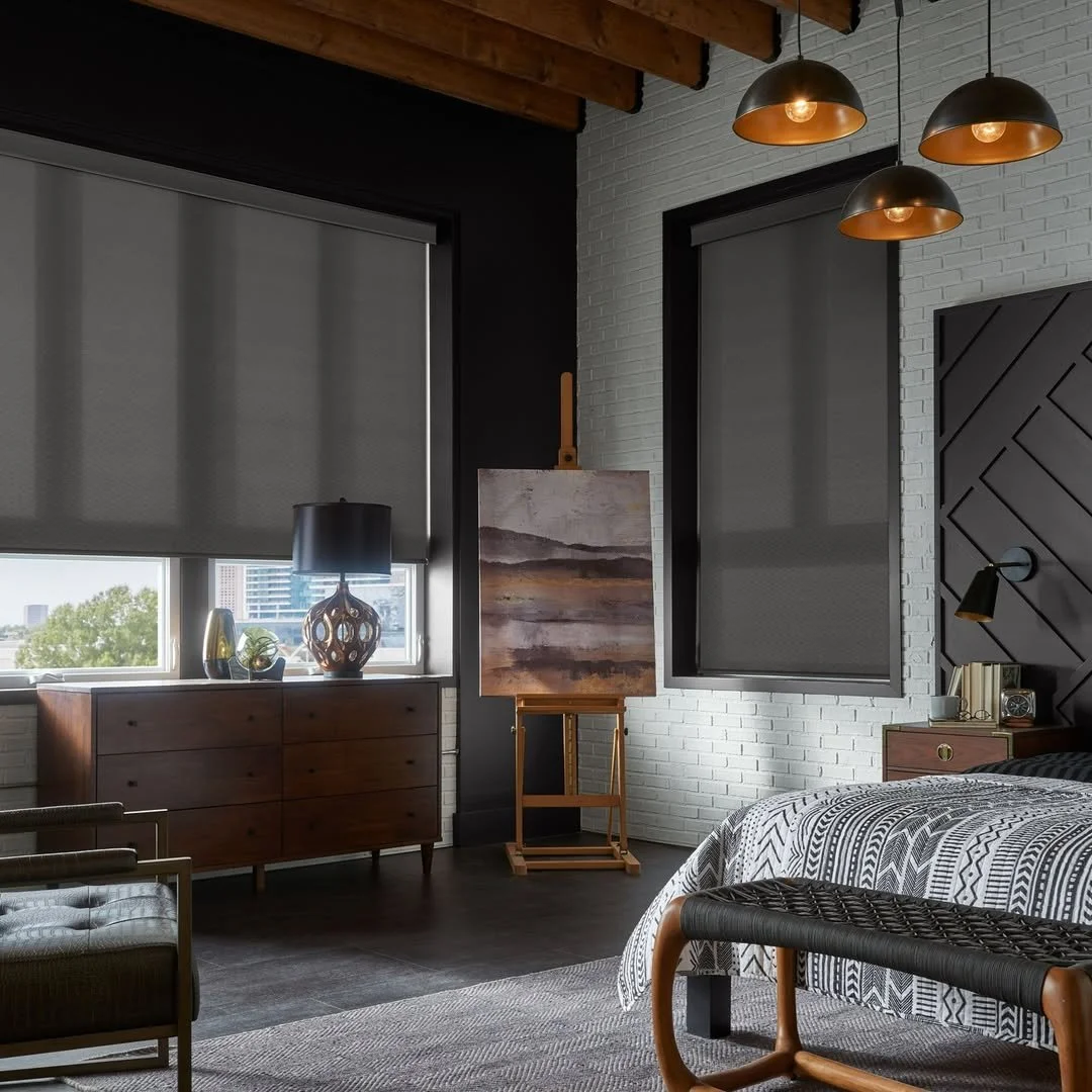 Elevate your cozy haven with Roller Shades by @altawindowfashions. Soften natural light, block it, or roll them up and let all the light in by choosing the opacity that fits your comfort level.

Contact us at Oakville Paint &amp; Decor Centre to sche