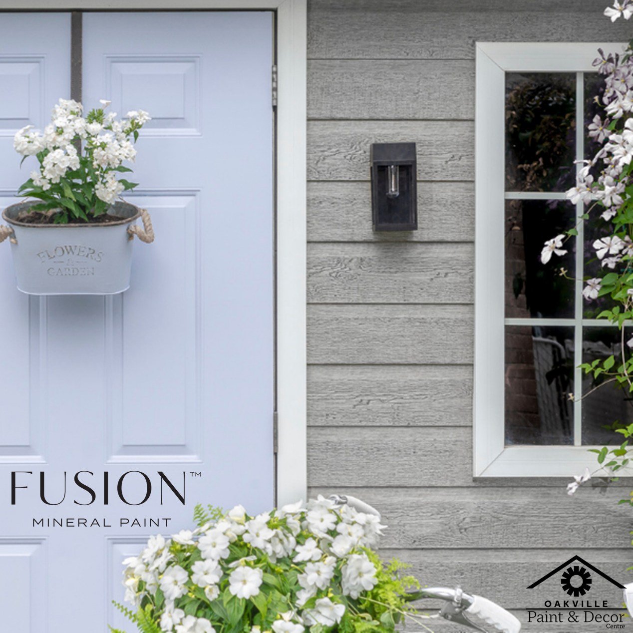 Playful and charming, this periwinkle brings a cheerful pop of colour to any room. Pair with Casement for a refined yet effortless look. Pair with Lamp White for added sophistication. Enjoy 10% off @fusionmineralpaint's Colour of the Week, Mist, at O