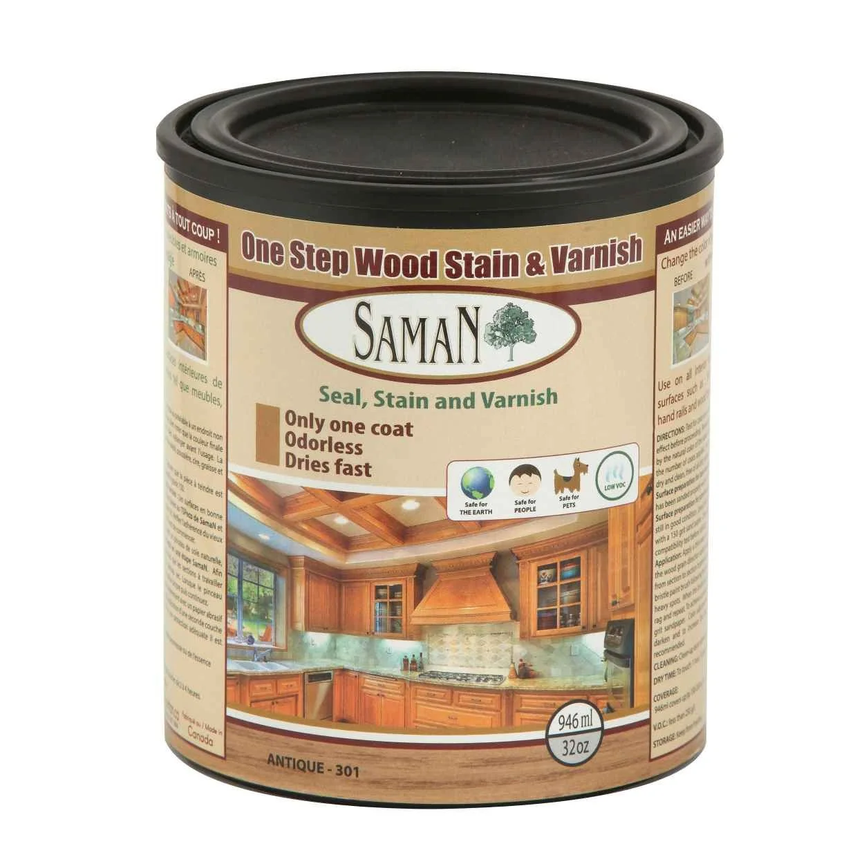 Saman One Step Wood Stain and Varnish