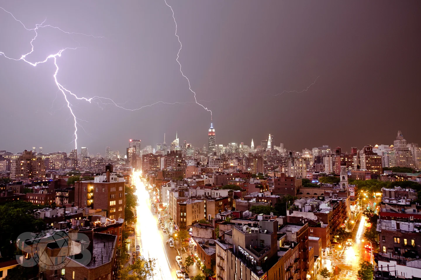 Lightning Strike on Empire State Building