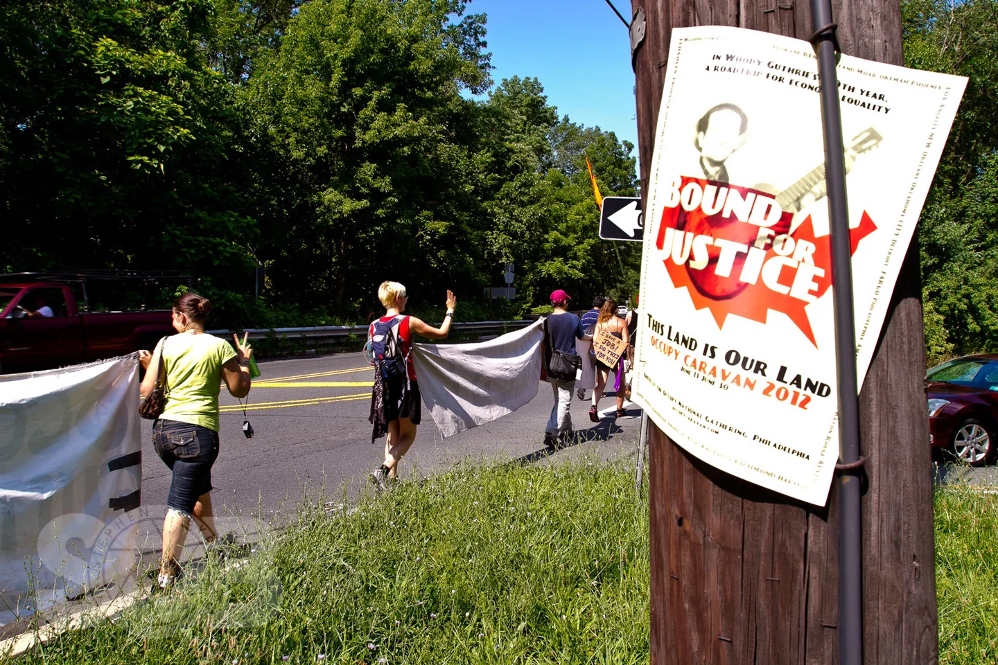#Occupy #Guitarmy #99 Mile March, July 8, 2012.