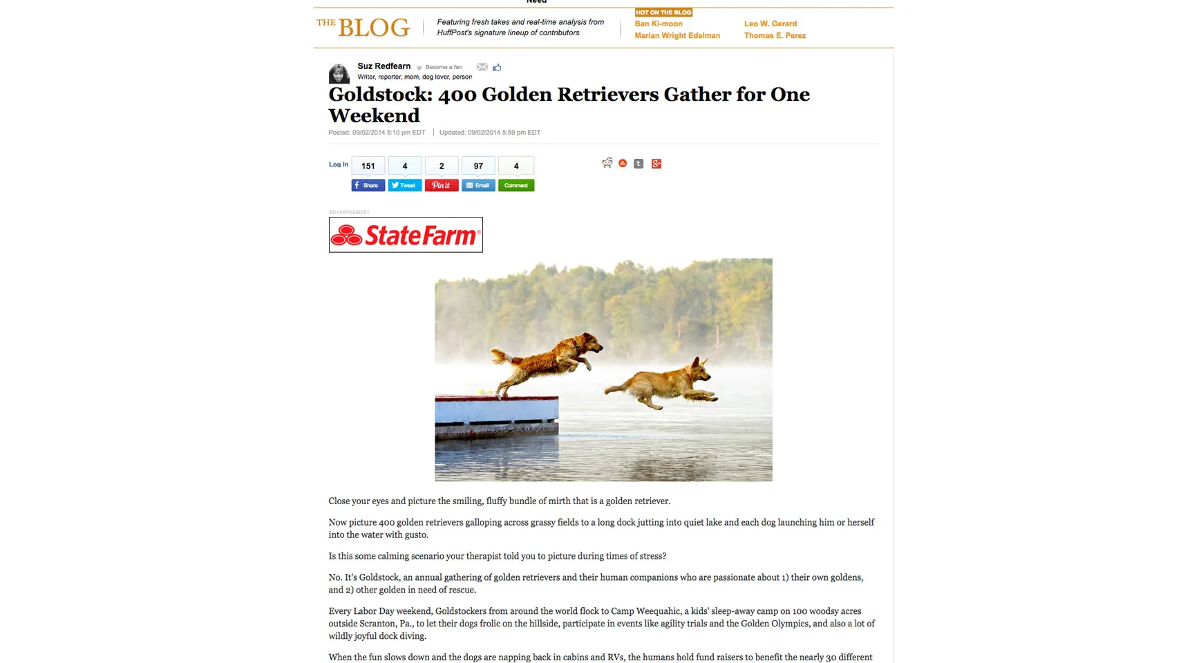 Huffington Post September 2014