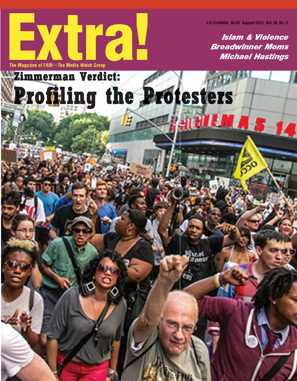 Front Cover of Extra! September 2013 Print Issue