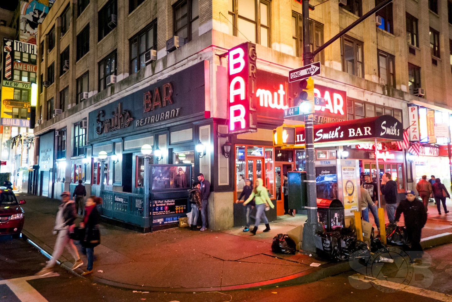 Closing time at Smith's Bar in Hells Kitchen.