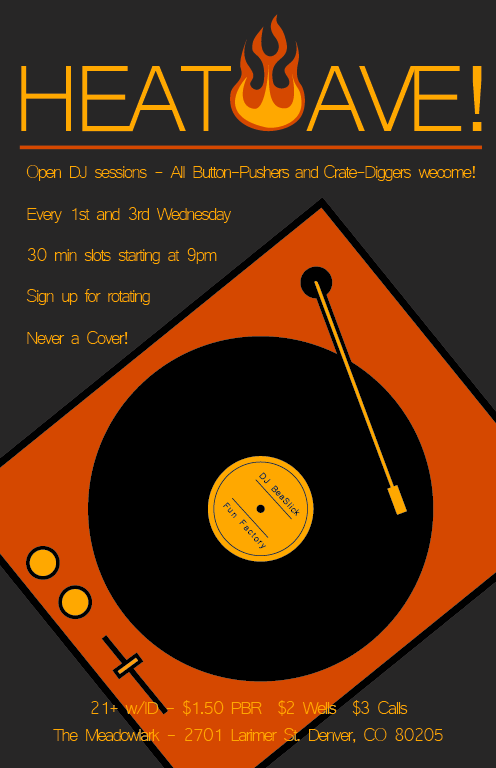Heatwave flyer vinyl
