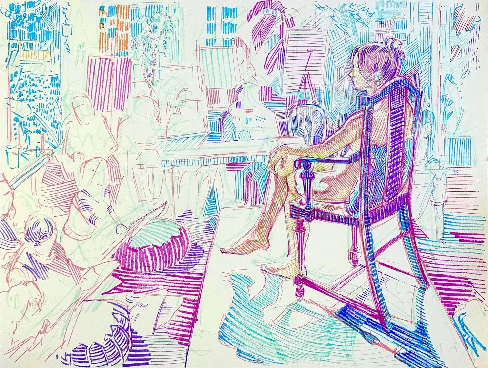  Pens on Paper   24×18 