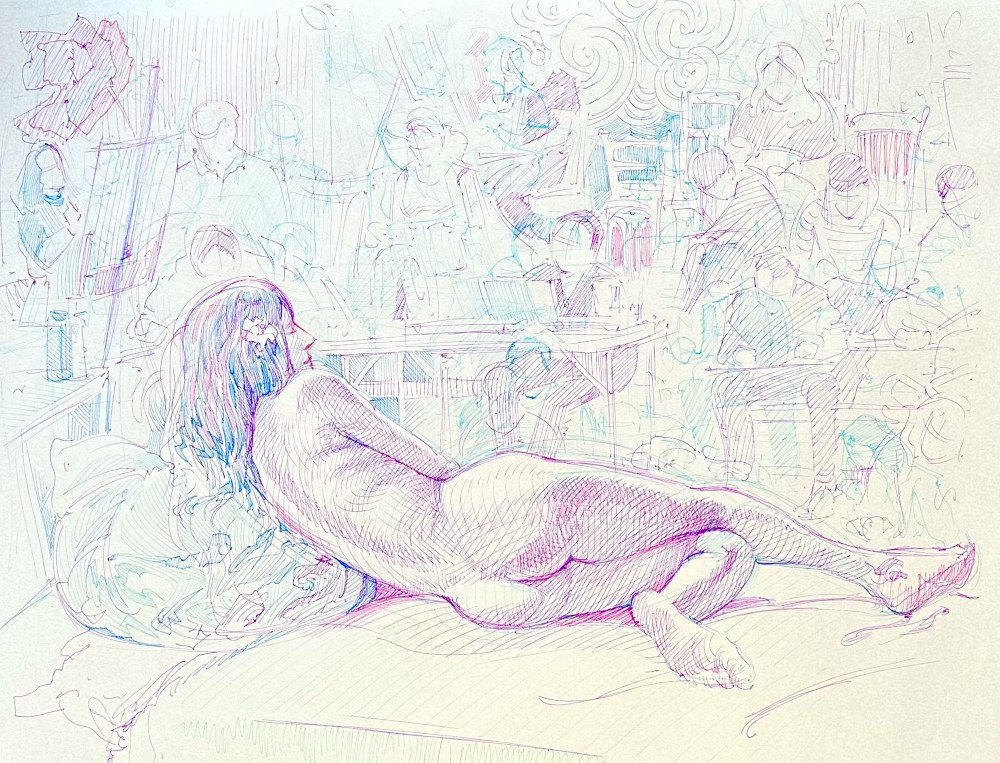  Ink Pens on Paper  24×18 