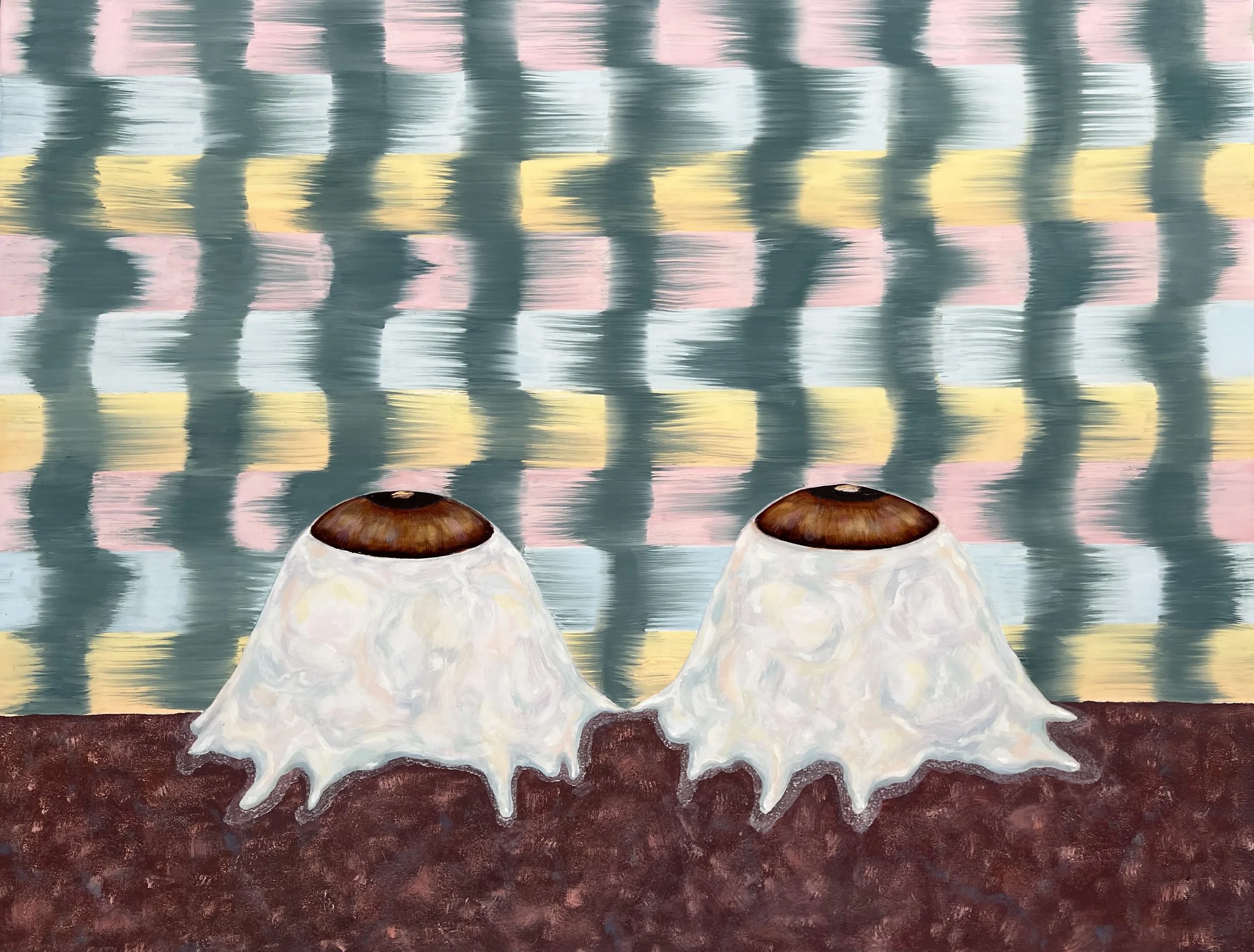 Blur, oil and sand on canvas, 69 x 90 cm, 2026