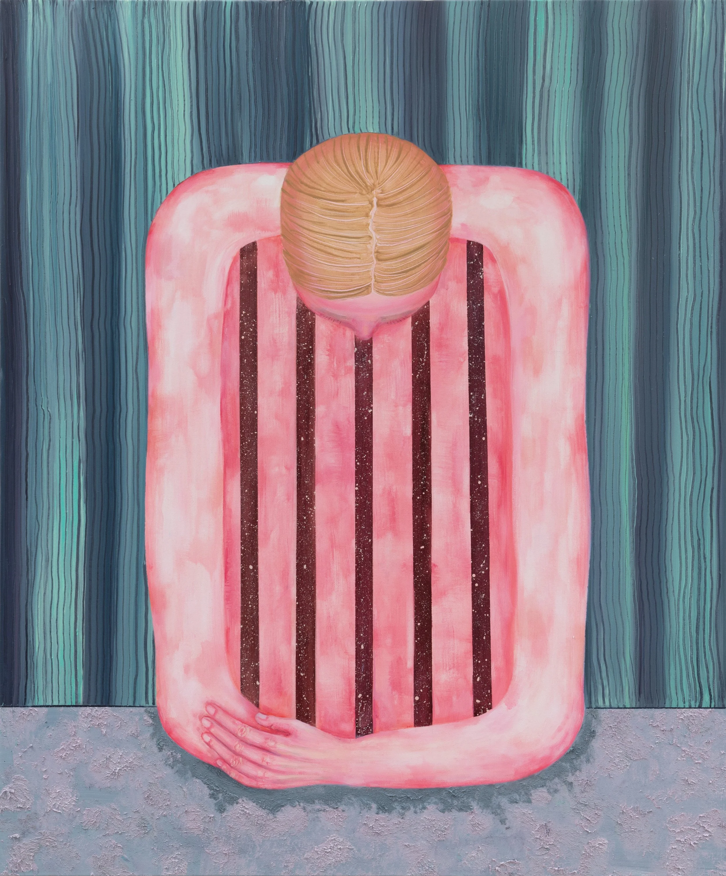  Purpureal Threshold, Oil on canvas, 96 x 80 cm, 2024 