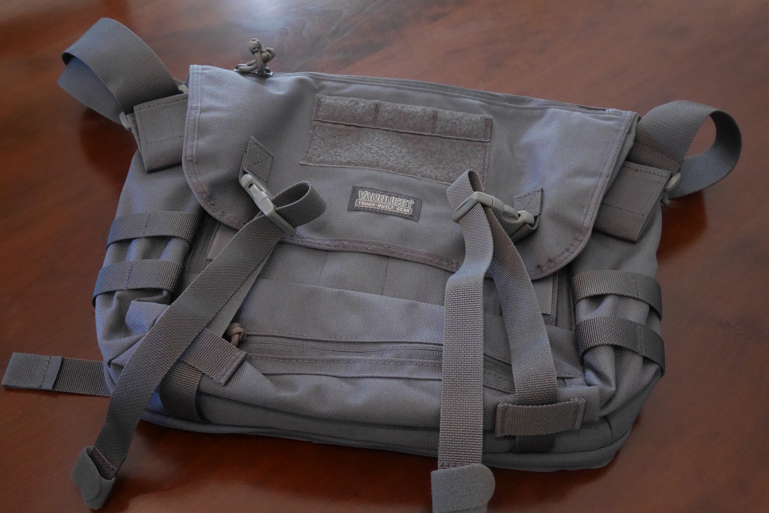 The Vanquest SKITCH-12 Messenger Bag out of the shipping box.
