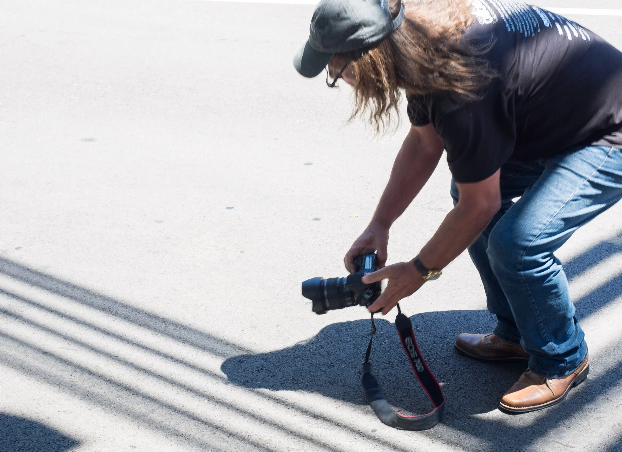 Bryan Peterson shooting from a low POV.