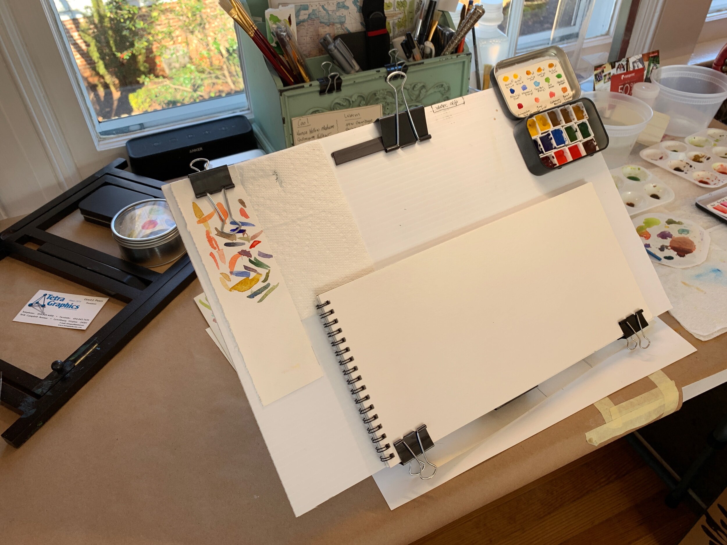 Using My Coroplast Drawing Board on a Table — Arts Learning Center