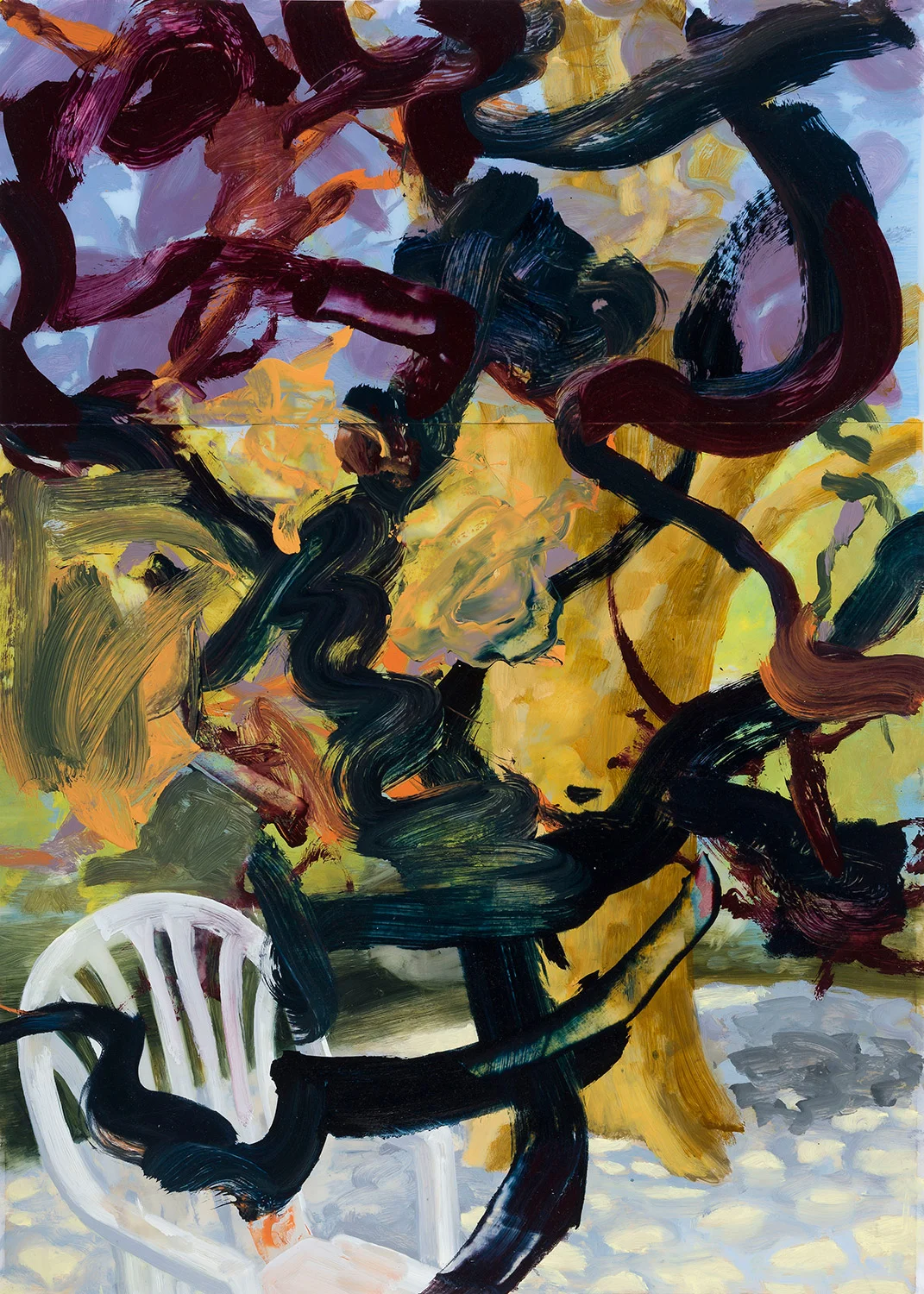 The Temperature of the Air III 34 × 24.5 inches 86.4 × 62 cm Oil on polyester 2012