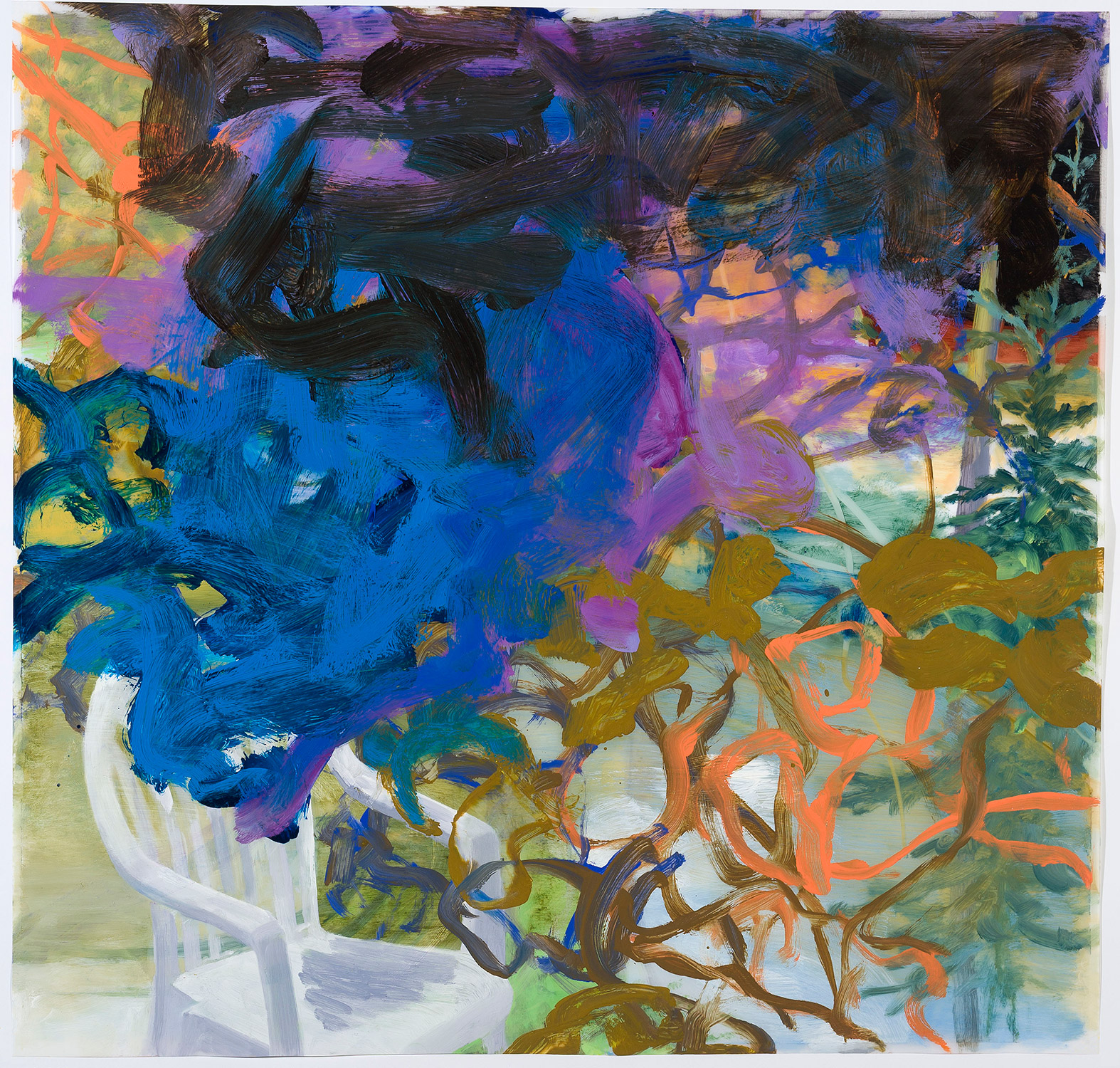  The Temperature of the Air II,  2012 23 × 24 inches 60 × 62 cm Oil on polyester &nbsp; 