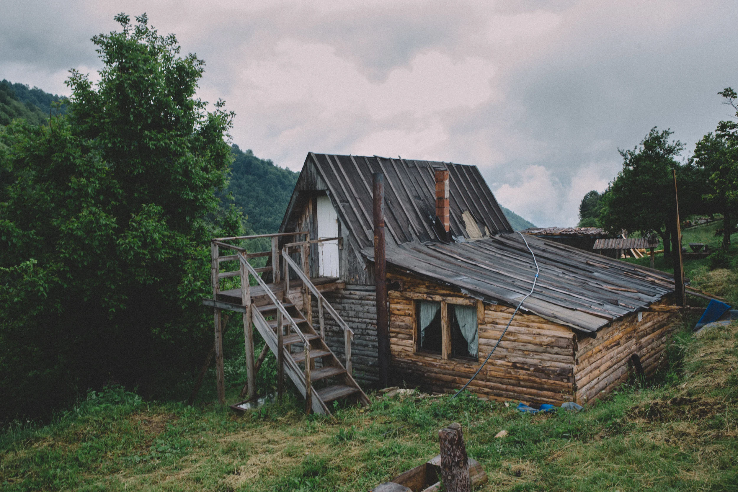  Dragans home in the surrounding mountains of Sarajevo.  Sarajevo, Bosnia, 2017. 