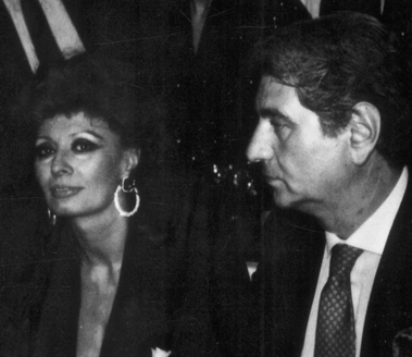 Carlo Maietto con Sofia Loren