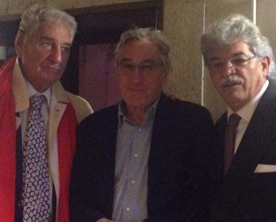 Carlo Maietto con Robert De Niro e Antonio Razzi